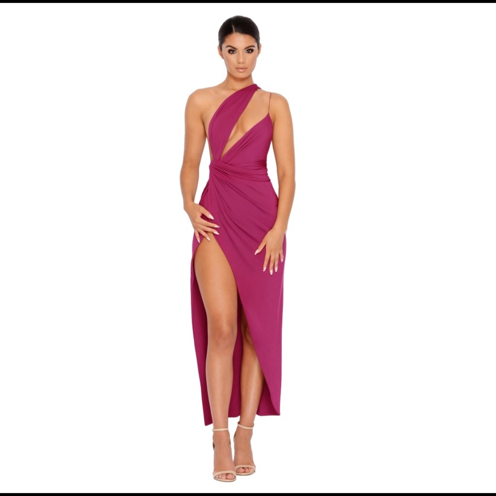 Oh Polly thigh high split dress